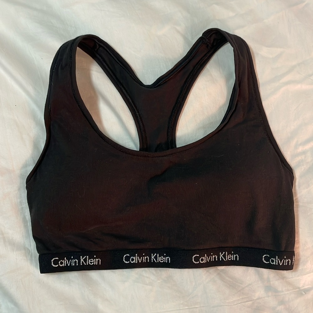 Calvin Klein XS black sports bra